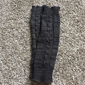 Extremely soft grey leg warmers